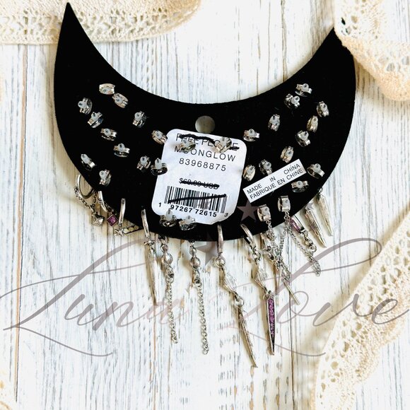 FREE PEOPLE Moonglow Stud Earrings In Opal Lilac NWT - Picture 4 of 4